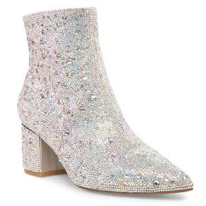 Betsey Johnson Rhinestone Kyla Booties